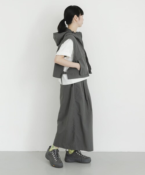 EKAL（エカル）の「DRY OUT SHORT LENGTH T-SHIRTS（Tシャツ/カットソー・レディース・ホワイト/アイボリー/ピンク/チャコール・One）」の21枚目の写真