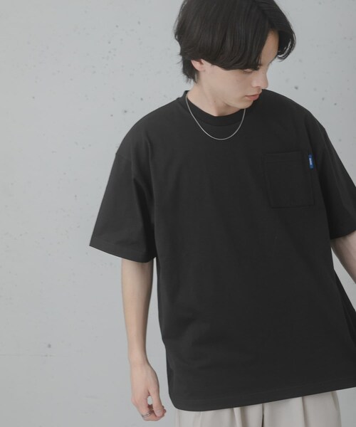 SENSE OF PLACE by URBAN RESEARCH(センスオブプレイスバイアーバンリサーチ)の「『UR TECH ひやサラクール』リラックスポケットTシャツ(Tシャツ/カットソー・メンズ・WHITE/BLACK/BROWN/L.YELLOW・M/L)」の21枚目の写真