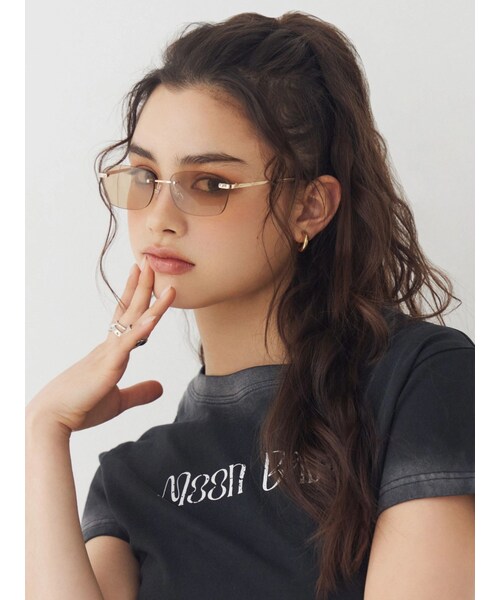 EVRIS（エヴリス）の「COLOR LENS サングラス（サングラス・レディース・グレー/ブラウン・F）」の10枚目の写真