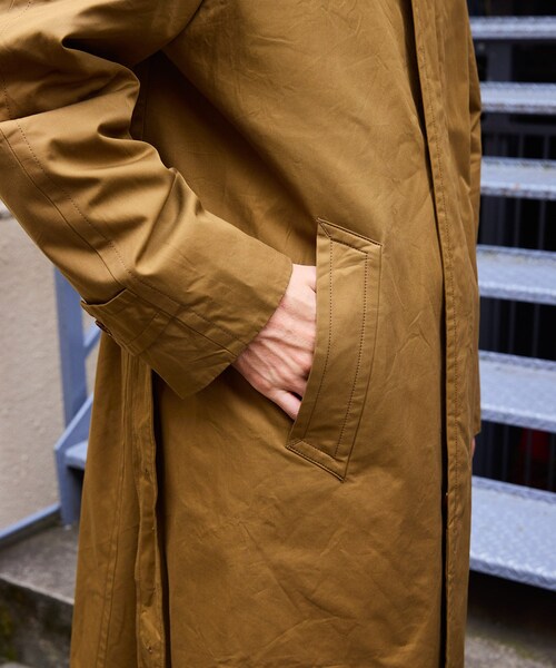 ADAM ET ROPE'（アダムエロペ）の「【AMC】Stefan（ステンカラーコート・メンズ・カーキ系・44/46/48）」の20枚目の写真