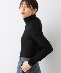 URBAN RESEARCH ROSSO | F by ROSSO　ウォッシャブルシアーリブタートルニット(ニット/セーター)