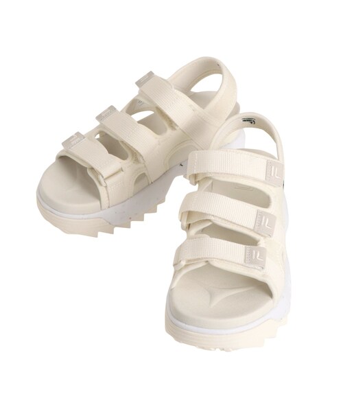 MERCURYDUO（マーキュリーデュオ）の「FILA DISRUPOTR SD PUFFY GRN-PH（その他シューズ・レディース・オフホワイト/ベビーピンク・23/24）」の4枚目の写真