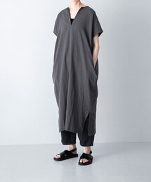 かぐれ（カグレ）の「コットンリネンカフタンワンピース（ワンピース 