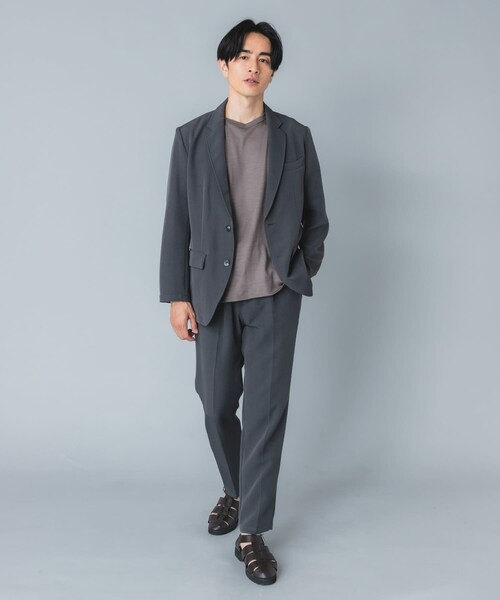 URBAN RESEARCH ROSSO（アーバンリサーチロッソ）の「『WEB限定』『イージーケア』ハイパフォーマンス快適セットアップ（セットアップ・メンズ・BLACK/NAVY/CHARCOAL・S/M/L/XL）」の4枚目の写真