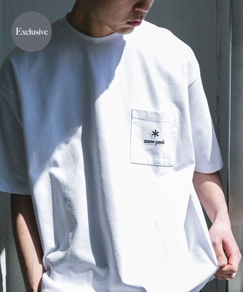 URBAN RESEARCH DOORS(アーバンリサーチドアーズ)の「『別注』Snow Peak Apparel×DOORS POCKET LOGO SHORT-SLEEVE T-SHIRTS(Tシャツ/カットソー・メンズ・WHITE/BLUEGRAY/FOLIAGE/CHARCOAL・M/L/XL)」の14枚目の写真