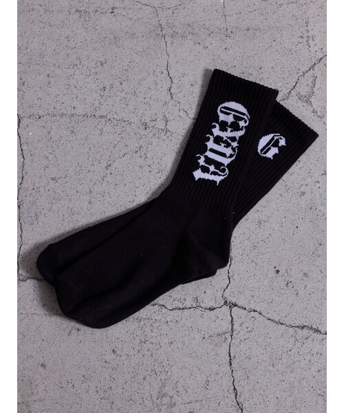 GYDA（ジェイダ）の「TWO FACE GYDA SOX（ソックス/靴下・レディース・オフホワイト/ブラック/ピンク・F）」の2枚目の写真