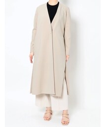 LAGUNAMOON | フレアヨークノーカラーコート(ノーカラーコート)