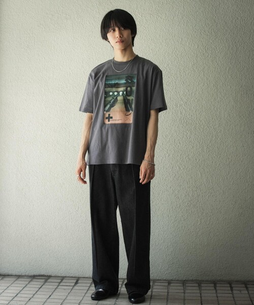 SENSE OF PLACE by URBAN RESEARCH（センスオブプレイスバイアーバンリサーチ）の「フォトグラフィックTシャツ B（Tシャツ/カットソー・メンズ・LIME/IVORY/CHARCOAL・M/L）」の19枚目の写真