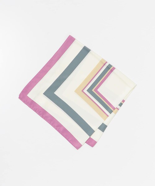 URBAN RESEARCH DOORS（アーバンリサーチドアーズ）の「配色スカーフ（バンダナ/スカーフ・レディース・GREEN/PURPLE/BEIGE・One）」の9枚目の写真