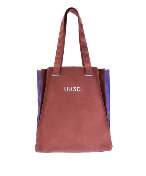 UN3D.（アンスリード）の「BI-COLOR ORIGAMI PLEATS TOTE