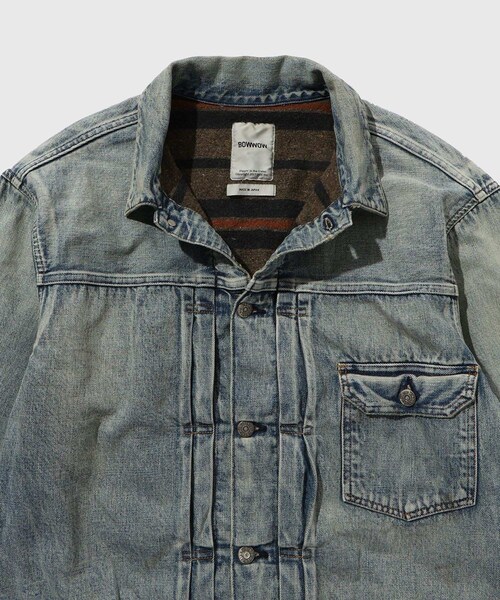 【BOWWOW/バウワウ】BLANKET LINED DENIM JK AGING
