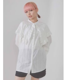 merry jenny | bigフリルカラーチュニックブラウス(シャツ/ブラウス)