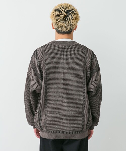 URBAN RESEARCH DOORS（アーバンリサーチドアーズ）の「YASHIKI　SHINRYO CARDIGAN（カーディガン/ボレロ・メンズ・BLACK/MIX GRAY/GREIGE・1/2）」の15枚目の写真
