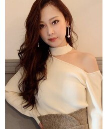 RESEXXY | ワンショルチョーカートップス(ニット/セーター)