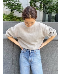 Ungrid | ラムウールクルーネックニット(ニット/セーター)