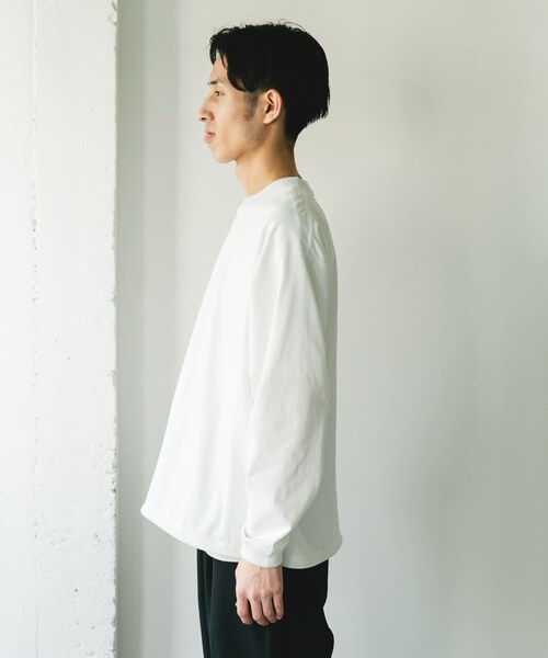 URBAN RESEARCH DOORS（アーバンリサーチドアーズ）の「『吸水速乾/接触冷感/イージーケア』クイックドライ ドロストロングスリーブTシャツ（Tシャツ/カットソー・メンズ・WHITE/GRAY/NVYxGRY/CHARCOAL・M/L）」の15枚目の写真