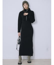 EMODA | 2ピースレイヤーマキシワンピース(ワンピース)