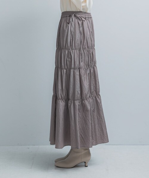 URBAN RESEARCH ROSSO（アーバンリサーチロッソ）の「ブライトシャーリングスカート（スカート・レディース・GRAY/BLACK・Free）」の21枚目の写真