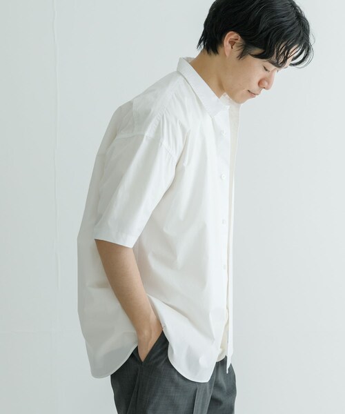 URBAN RESEARCH（アーバンリサーチ）の「高密度コットンショートスリーブシャツ（シャツ/ブラウス・メンズ・YELLOW/WHITE/GRAY/L.BLUE・M/L）」の11枚目の写真