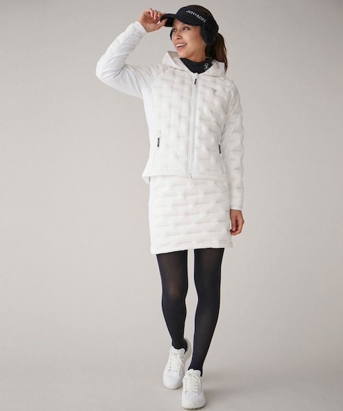 ROPE'(ロペ)の「【撥水】ストレッチナイロン ダウンブルゾン(ダウンジャケット/コート・レディース・ホワイト/ベージュ/ネイビー・L/M/S)」の20枚目の写真