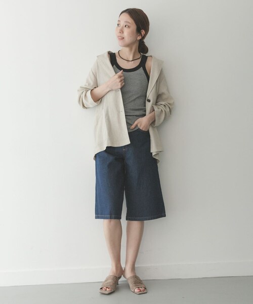 URBAN RESEARCH Sonny Label（アーバンリサーチサニーレーベル）の「Miller　パネルリブアスレチックタンクトップ（タンクトップ・レディース・30BLU-W2/31WHT-GN/50BLK-W3/52GRY-BB・One）」の9枚目の写真