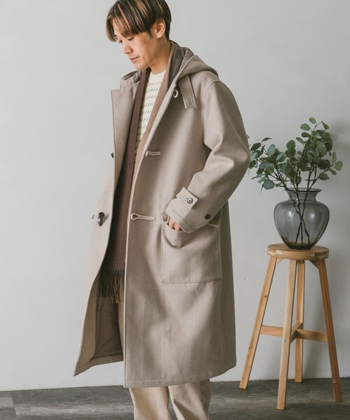 URBAN RESEARCH DOORS（アーバンリサーチドアーズ）の「JAPAN FABRIC ダッフルコート（ダッフルコート・メンズ・GREEN/D.NAVY/GREIGE・M/L）」の6枚目の写真