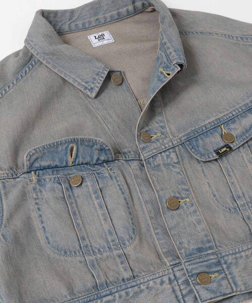 SENSE OF PLACE by URBAN RESEARCH(センスオブプレイスバイアーバンリサーチ)の「『別注』Lee101×SENSE OF PLACE JACKET(デニムジャケット・レディース・BROWN/GREEN・FREE)」の13枚目の写真