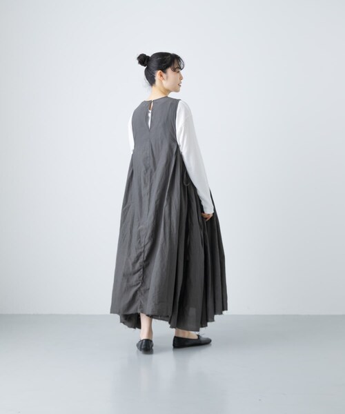 かぐれ（カグレ）の「quitan　DRESS（ワンピース・レディース・IRON GREY/PALE ROSE・FREE）」の14枚目の写真