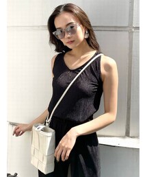 EMODA | プリーツミニマルタンクトップ(タンクトップ)