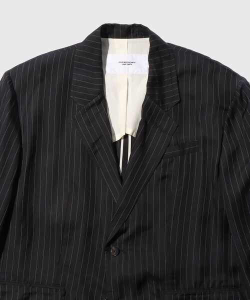ADAM ET ROPE'(アダムエロペ)の「【JOHN MASON SMITH/ジョン メイソン スミス】WASHED CUPRO OVERSIZED 2B TAILORED JACKET(テーラードジャケット・メンズ・ブラック系・L/M/S)」の5枚目の写真