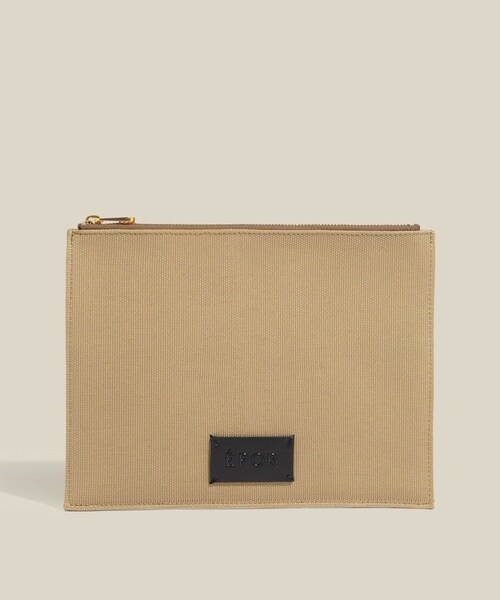 ROPE'（ロペ）の「【E'POR】GADGET TABLET CASE（ポーチ・レディース・ブラック/ベージュ・F）」の3枚目の写真