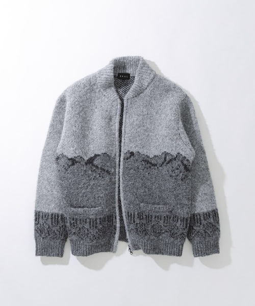 EKAL（エカル）の「TATESHINAカウチンニット（カーディガン/ボレロ・メンズ・マウンテン/ディア・M/L）」の2枚目の写真