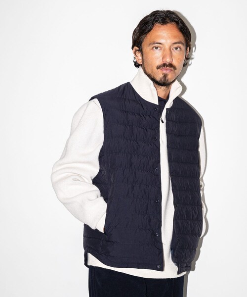 URBAN RESEARCH Sonny Label（アーバンリサーチサニーレーベル）の「OOPS　インナー中綿ベスト（その他アウター・メンズ・BLACK/NAVY・M/L）」の2枚目の写真