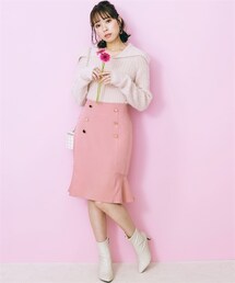 marun | 大きいサイズビッグカラーシャギーニットトップスmarun(ニット/セーター)