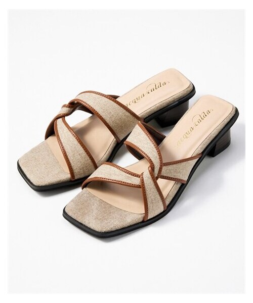 nissen（ニッセン）の「【ゆったり幅広】スクエアトゥクロスストラップサンダル（低反発中敷）（ワイズ４Ｅ）（サンダル・メンズ・黒×ダークブラウン/ベージュ×ブラウン/キャメル/アイボリー・M=23.0~23.5cm/4E/L=24.0~24.5cm/4E/LL=25.0~25.5cm/4E/3L=26.0~26.5cm/4E）」の8枚目の写真