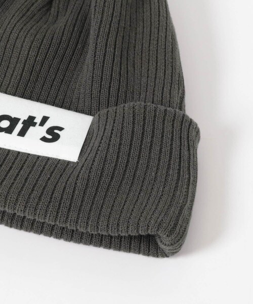 THE GOODLAND MARKET（ザグッドランドマーケット）の「That’s　The Beanie（ニットキャップ/ビーニー・メンズ・CHARCOAL/RED・Free）」の5枚目の写真