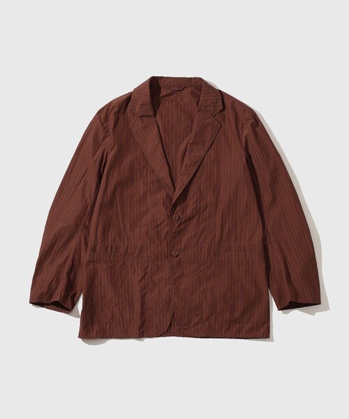ADAM ET ROPE'(アダムエロペ)の「【KAPTAIN SUNSHINE/キャプテンサンシャイン】Bumpy Stripe Take Easy Jacket(テーラードジャケット・メンズ・キナリ/ダークブラウン・2/3/4)」の5枚目の写真