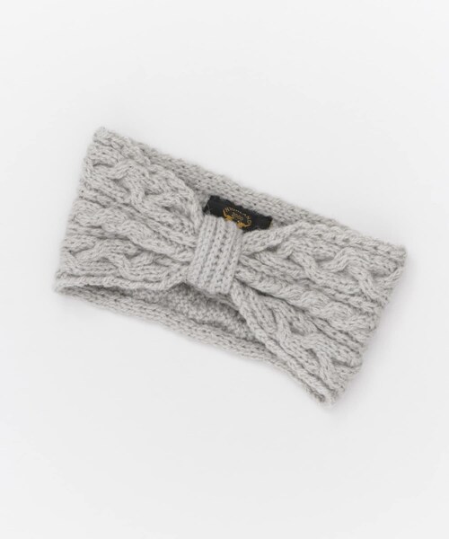 URBAN RESEARCH Sonny Label（アーバンリサーチサニーレーベル）の「HIGHLAND 2000　ALPACA HILDA HEADBAND∴（ヘアバンド・レディース・LTGREYグレー/CAMELキャメル/WHITEホワイト・one）」の2枚目の写真