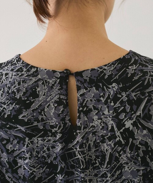 Jayro(ジャイロ)の「ペイント柄シフォンワンピース(ワンピース・レディース・ブラック系/ホワイト系・F)」の21枚目の写真