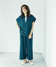 sail | 【sail】ツータックワイドパンツ（セットアップ対応）　小さいサイズ(その他パンツ)