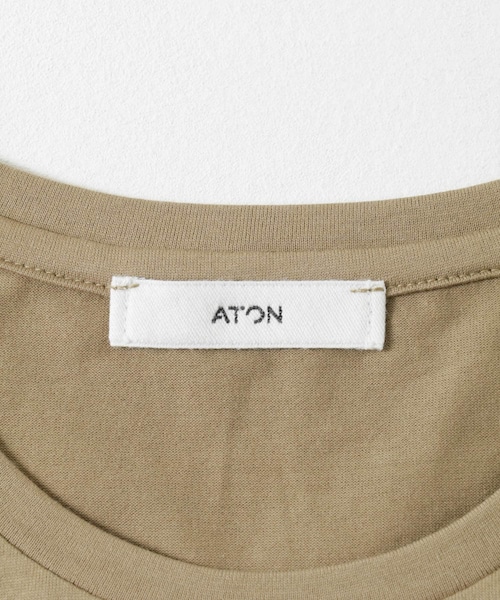 URBAN RESEARCH（アーバンリサーチ）の「ATON　SUVIN 60/2 TANK TOP DRESS（ワンピース・レディース・CAMEL034/BLACK005・2）」の10枚目の写真
