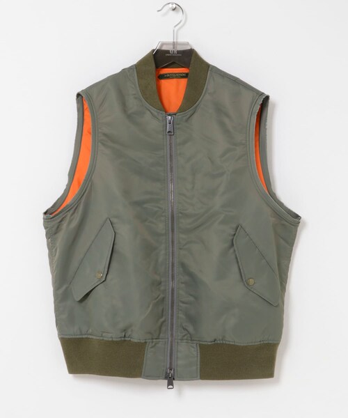 URBAN RESEARCH(アーバンリサーチ)の「The DUFFER N NEPHEWS CUT OFF FLIGHT VEST(ベスト・メンズ・BLACK/SAGE GREEN・M)」の9枚目の写真