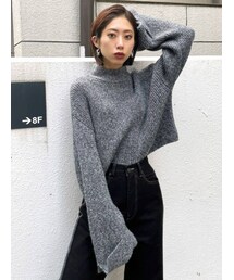 EMODA | ワイドロールニット(ニット/セーター)