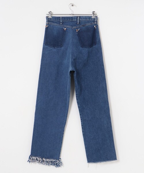 THE GOODLAND MARKET（ザグッドランドマーケット）の「77circa　fringe denim pants（デニムパンツ・レディース・Blue/Blue1・26/28/30/32）」の12枚目の写真