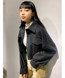 EMODA | オーバーショートシャツジャケット(テーラードジャケット)