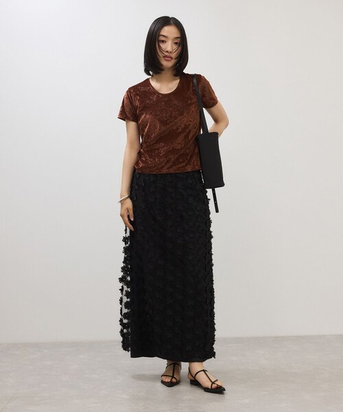 ADAM ET ROPE'(アダムエロペ)の「トライアングルミニショルダーバッグ/撥水(ショルダーバッグ・レディース・ブラック/ベージュ・F)」の15枚目の写真