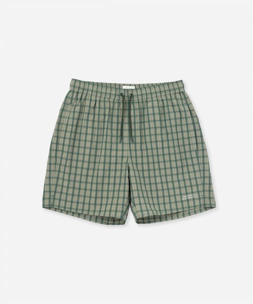 Saturdays NYC(サタデーズ ニューヨークシティ )の「Timothy Check Swim Short(その他パンツ・レディース・グリーン/レンガ・L/M/S/XL)」の3枚目の写真