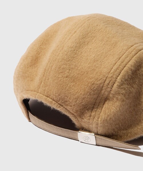 ADAM ET ROPE'（アダムエロペ）の「【KIJIMA TAKAYUKI/キジマ タカユキ】ANGORA SHAGGY JET CAP（キャップ・メンズ・ブラック/キャメル/サックス・F）」の9枚目の写真