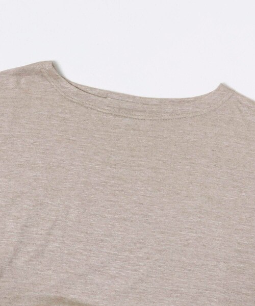 かぐれ（カグレ）の「リネンボートネックカットソー（Tシャツ/カットソー・レディース・OFF/BLACK/NATURAL・Free）」の13枚目の写真