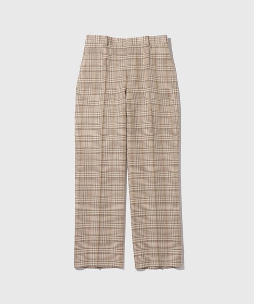 ADAM ET ROPE'(アダムエロペ)の「【AURALEE/オーラリー】SILK LINEN NEP CHECK SLACKS(スラックス・メンズ・ベージュ・3/4)」の2枚目の写真